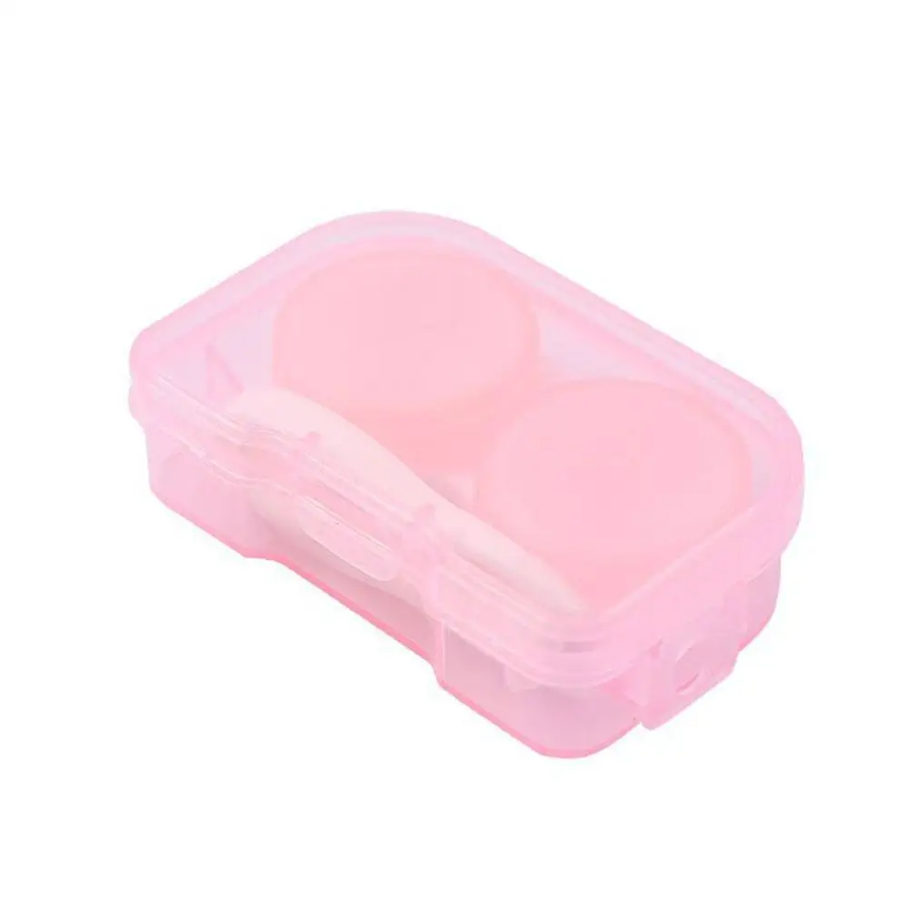 Чехол для контактных линз 1 шт. случайный цвет прозрачный Карманный Набор всех