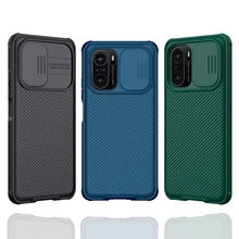 for Xiaomi POCO F3 Case NILLKIN Slide Cover Camera Lens Full Protection Bumper for Redmi K40 Pro Plus Casing
