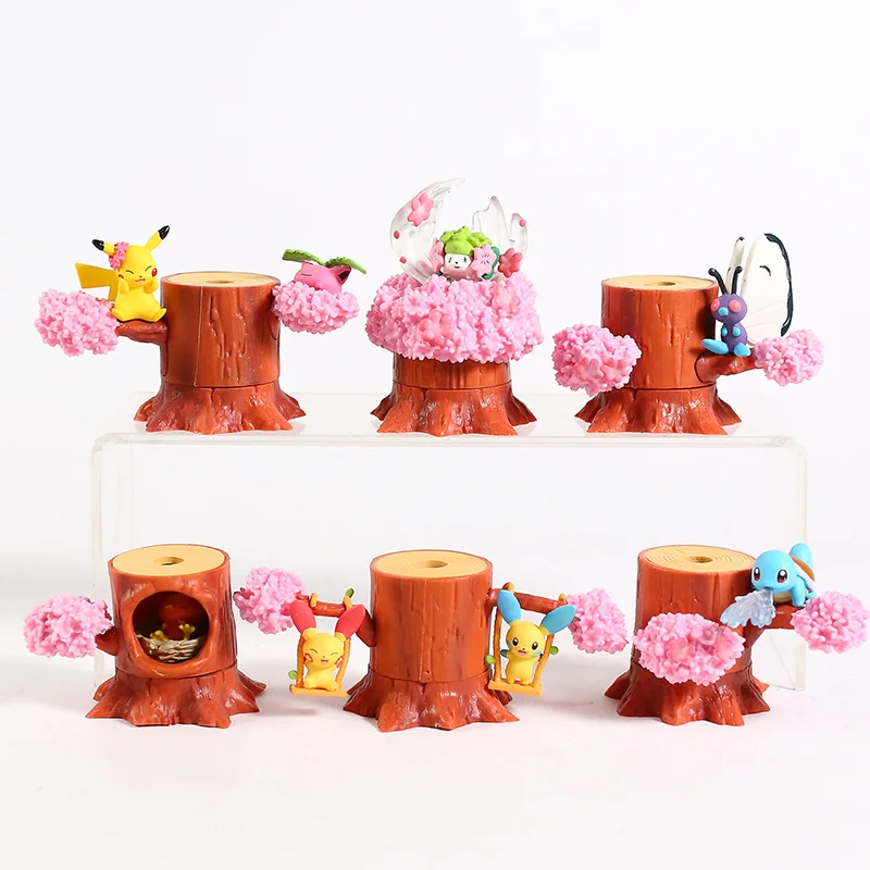Фигурка Покемон Форест Vol.4 без бабочек Shaymin Torchic Plusle Minun Сквиртл 6 шт./компл. - купить