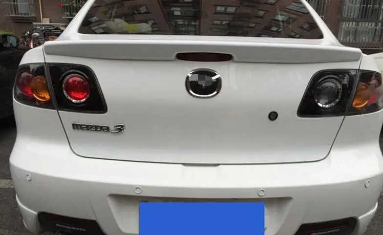 Горячая Распродажа праймер ABS черного и красного цвета задний спойлер для Mazda 3 M3