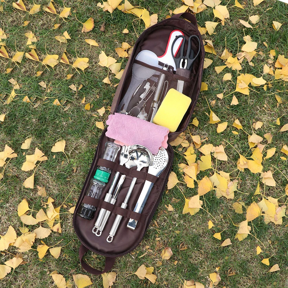 

Outdoor Camping Cookware Storage Container Bags Portable Multi-functional BBQ Travel Hiking Picnic Pouch