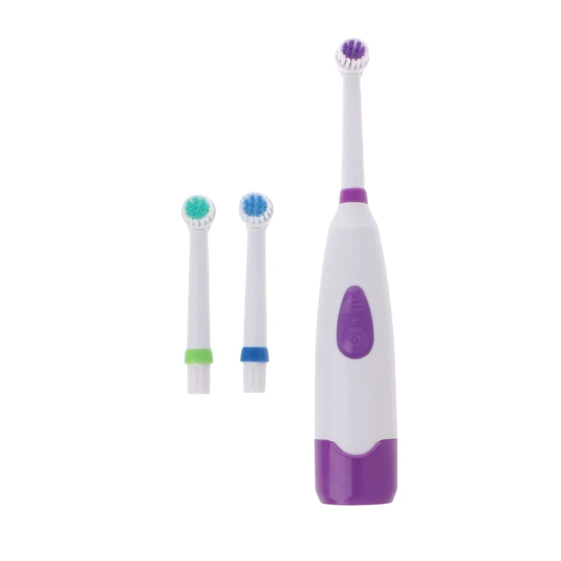 

Waterproof Rotating Electric Toothbrush With 3 Brush Head