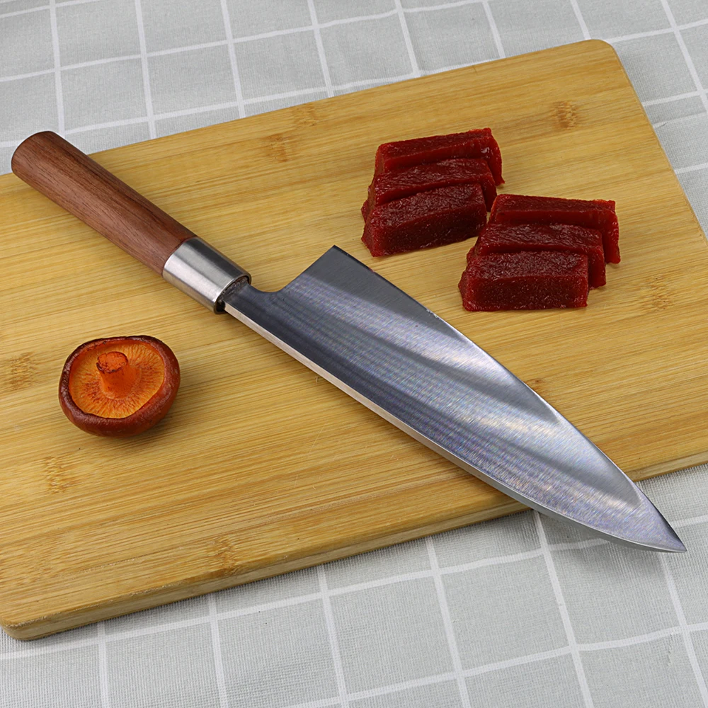 

Chef's knife Rosewood fish head knife salmon knife Japanese stainless steel cooking knife kitchen vegetable knife