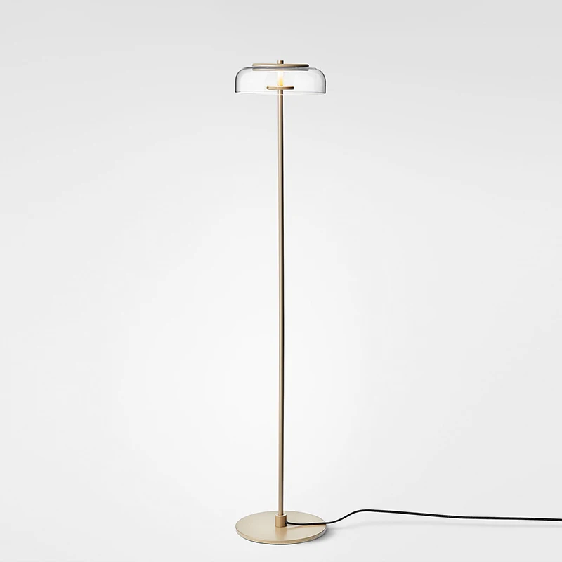 Стеклянная Напольная Лампа в скандинавском стиле дизайнерский светильник для