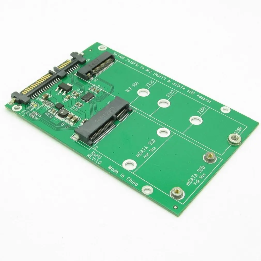 USB 3 0 7 + 15 Pin жесткий диск для mSATA & NGFF M.2 SSD 2 в 1 Combo Mini PCI E адаптер конвертер ридер