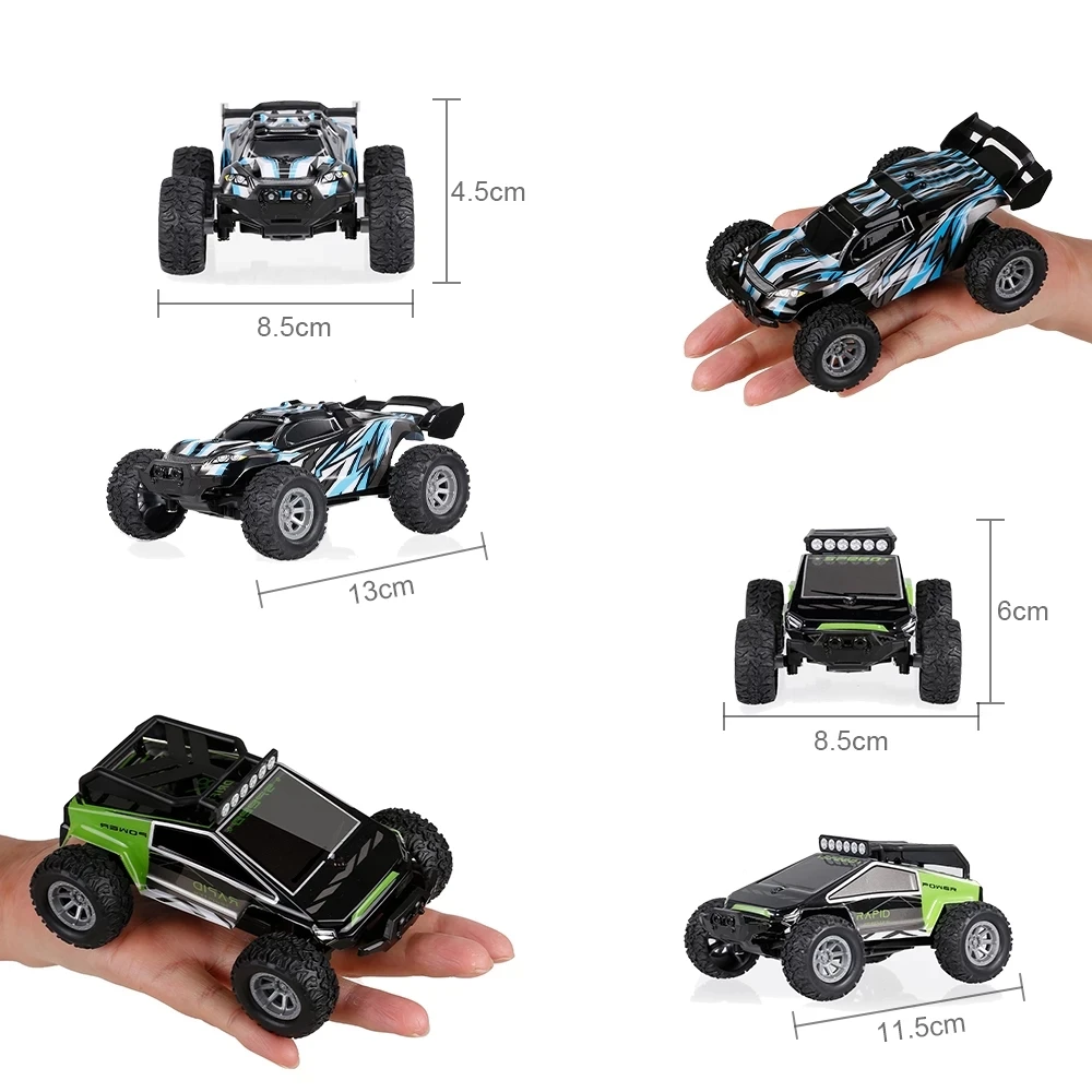 2.4G Mini RC Car High Speed Led Lights 20km/h Off Road Racing Vehicle 2WD Radio Remote Control Stunt Truck Climbing Kids Toys images - 6