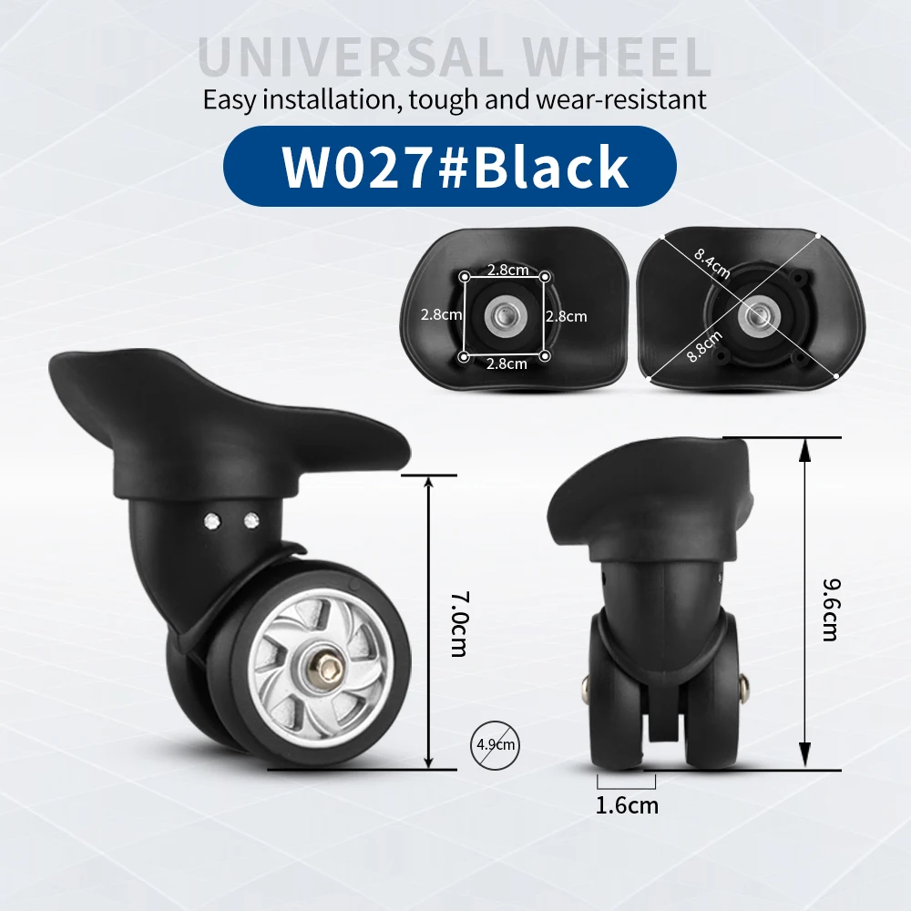 TANGYIPIN W027 Luggage wheels suitcase replacement accessories universal wheel swivel detachable silent reinforcement casters