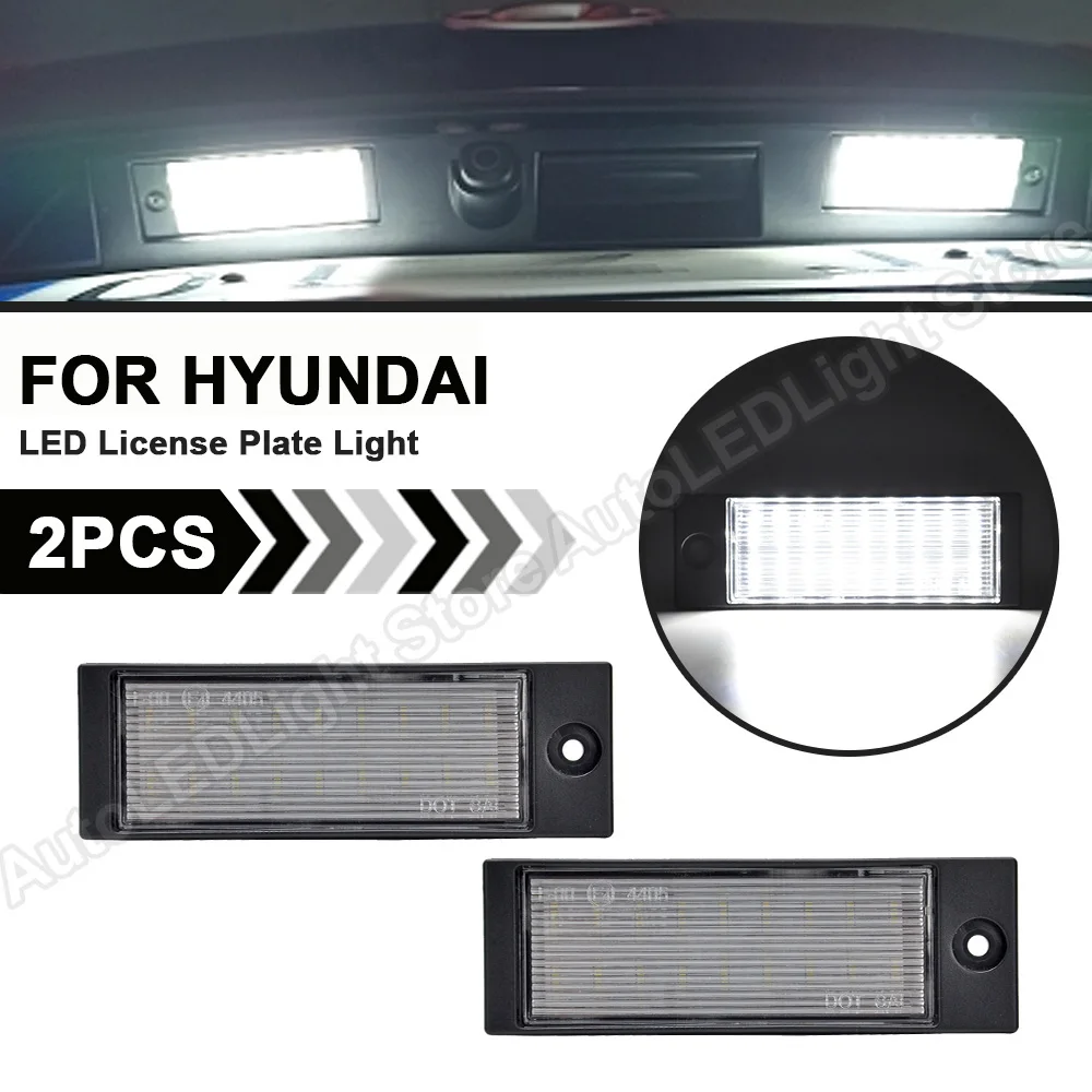 

2Pcs For Hyundai Tucson IX35 2015 2016 2017 2018 Kia Forte Sedan 2019-up LED License Plate Lamp LED Number Plate Light