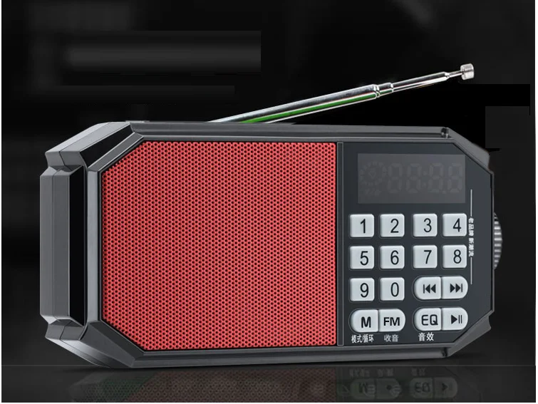 Карманный радиоприемник FM-радио портативный Перезаряжаемый динамик с