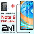 Защитное стекло для redmi note 9 pro note 9 9s для xiaomi radmi note9s 9pro max, защита экрана с объективом камеры, закаленное стекло