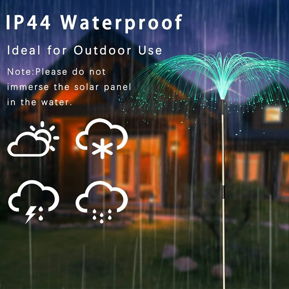 

5pcs/Set Solar Decorative Jellyfish Garden Light Outdoor Flower Yard Light Garden Solar Lights Outdoor Landscape Wire Outdoor