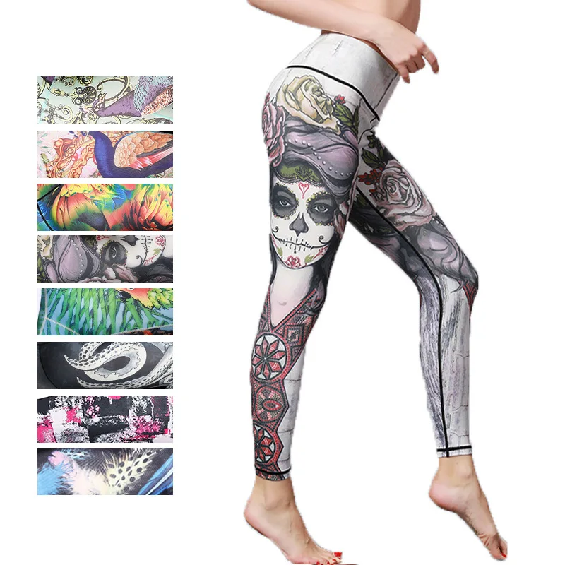 

Printed Yoga Pants Women Dance Tights Exercise Fitness Pants Yoga Clothes