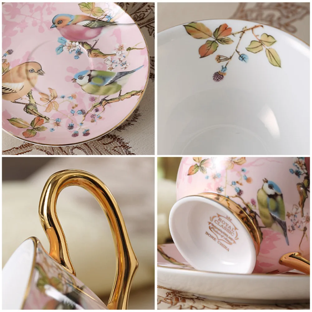 Европейский стиль с блюдцем ложка для молока кофейный набор термостойкий