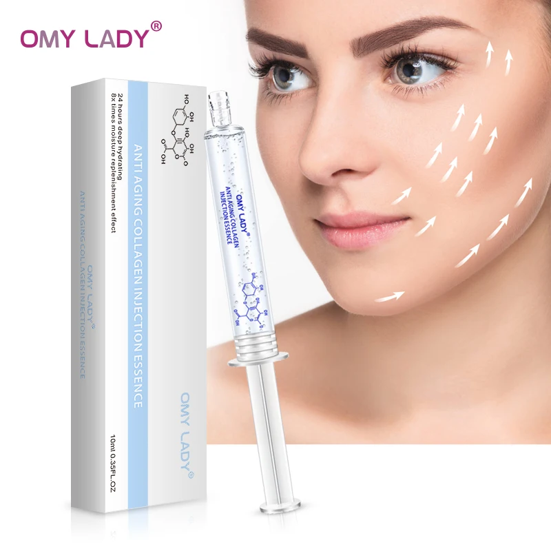 OMY LADY Антивозрастная коллагеновая эссенция глубокое увлажнение Сыворотка для лица hydra сужение пор отбеливание гиалуроновой кислотой 10 мл