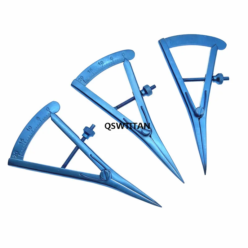 Штангенциркуль для век 20 мм калипер по Кастровьехо нержавеющая сталь/титан