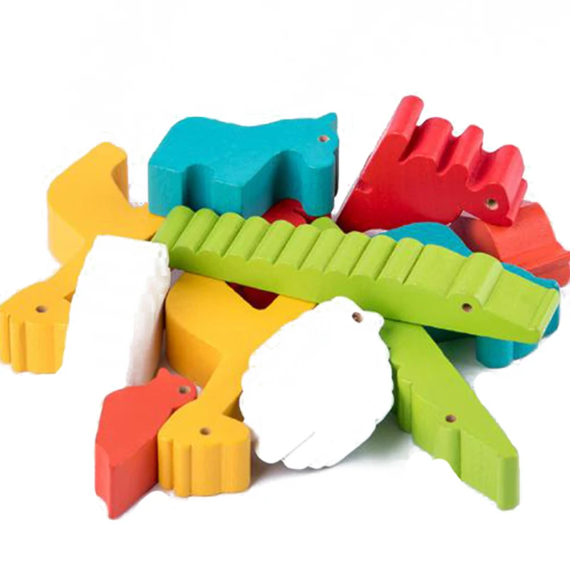 Мультяшные животные баланс рамка ребенка раннего обучения игрушка Монтессори