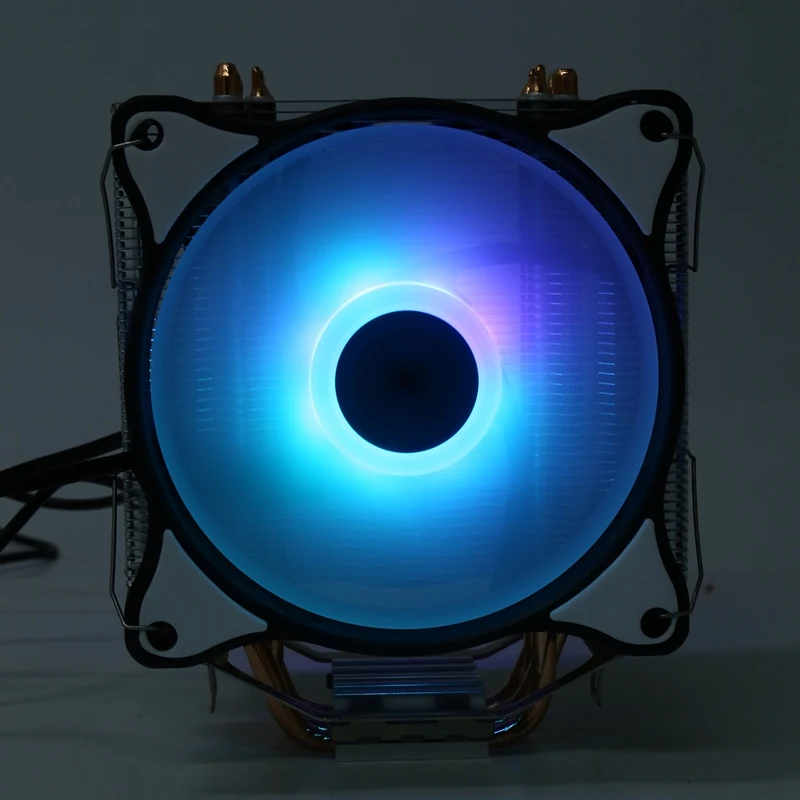 WISENOVO T400 CPU Cooler 4 Pin Copper Tube 12cm Silent Dual Fan Suitable for AMD/1150/1151/1155/1156/775/1366 | Компьютеры и офис