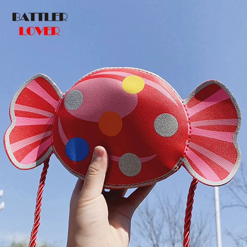 

2021 Lovely Children's Leather Red Messenger Bag Cute Girls Cartoon Shoulder Bags Princess Accessories Mini Coin Purse Handbags
