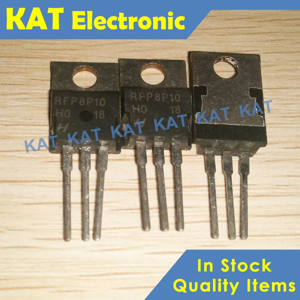 5 шт./лот RFP8P10 TO 220 8A 100 в 0 400 Ом p канал питания MOSFET|Промышленные компьютеры и