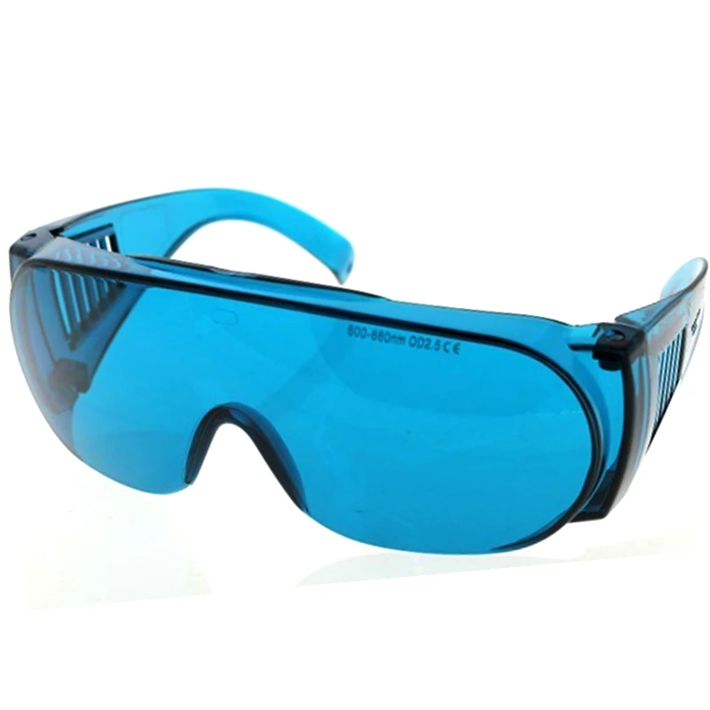 Eye Protection Safety Glasses 600-660nm High Bright Red Laser & LED Light Work Protective Goggles with Case