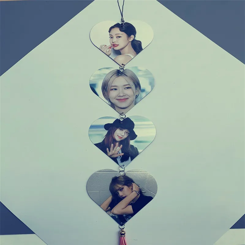 1 шт. Kpop Bangtan Boys JK V SUGA BP LISA Rose Twice GOT7 Love Photo Listing String легко носить с собой фоновое