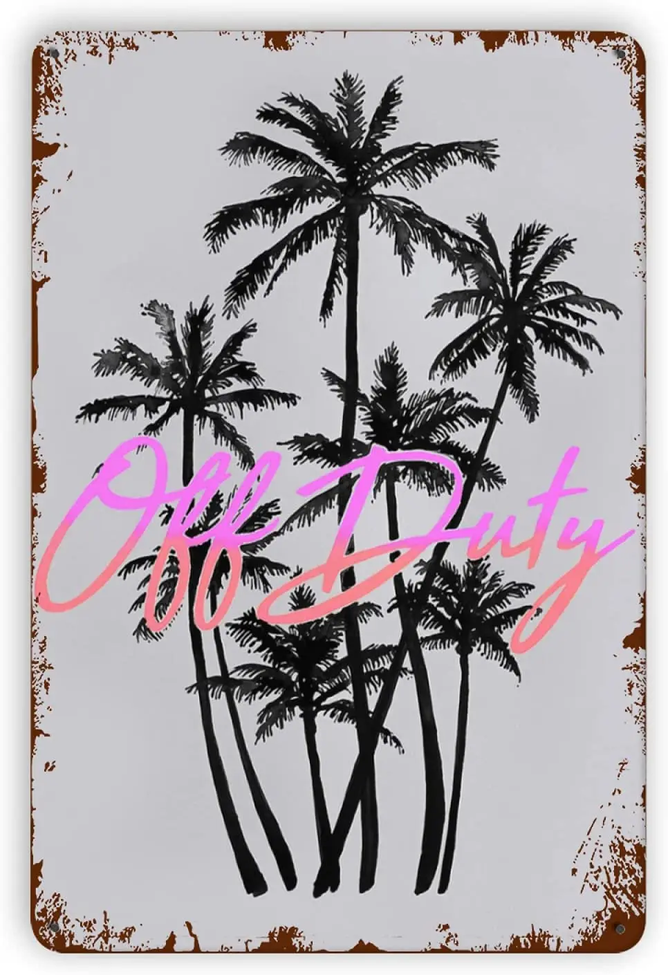 

Aperiy Off Duty Vintage Poster Metal Tin Sign