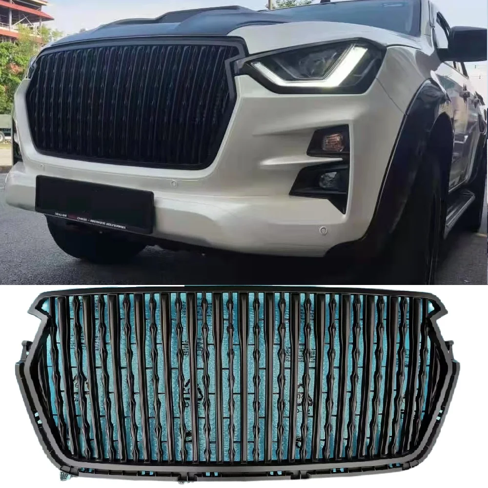 Решетчатые решетки для автомобиля подходят Dmax D-max 2021 2022 дюйма передняя Сетчатая