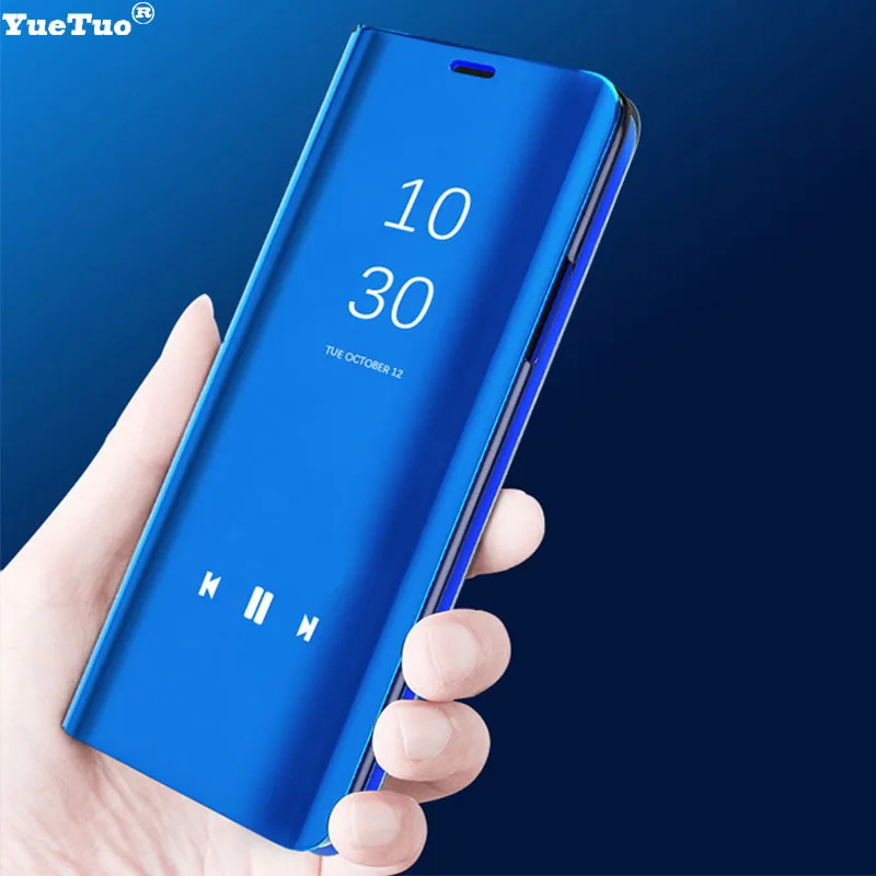 Yuetuo оригинальный роскошный зеркальный кожаный флип-чехол для телефона Samsung galaxy j5