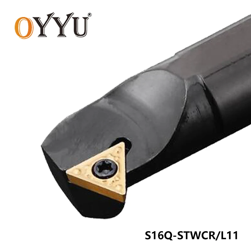 

Oyu S16Q-STWCR11 S16Q-STWCL11 S16Q STWCR STWCL внутренний токарный инструмент держатель с ЧПУ карбидные вставки TCMT110204 Токарные Инструменты держатель
