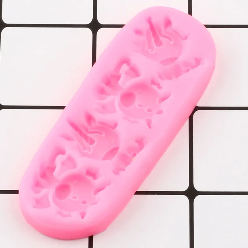 Dinosaur Dragon Silicone Molds Chocolate Fondant Mold Baby Party Cake Decorating Tools Cupcake Topper Candy Polymer Clay Moulds | Дом и сад