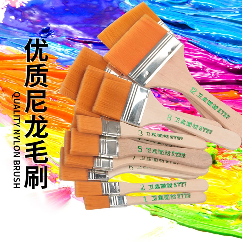 Высококачественная деревянная ручка нейлоновые кисти для рисования акварелью