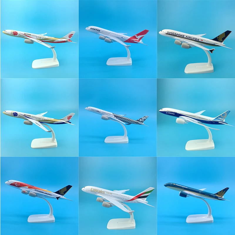 20 см 1:300 масштаб Airbus Boeing Airlines самолеты самолет сплав модель игрушки коллективные детские игрушки F коллекции