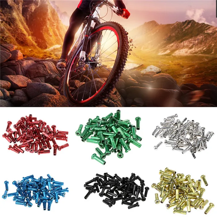 50 шт. MTB велосипедная перекладина крышка s Длина 14 мм велосипедная металлическая крышка s велосипедная медная Серебряная спица колпачок велосипедные спицы для верховой езды красочные