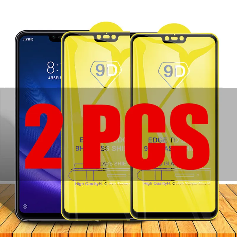2 шт. 9D стекло для Xiaomi Mi 8 lite защитное на Xiomi Mi8 Lite Защитная пленка экрана|Защитные