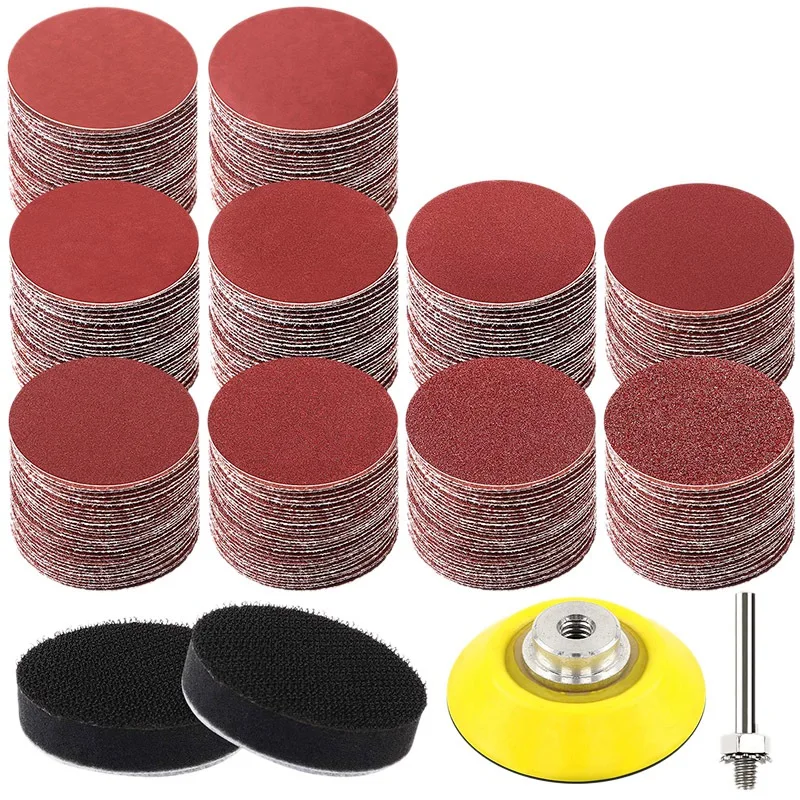 300 шт. 2 дюймовые шлифовальные диски набор для шлифовальной машины роторные