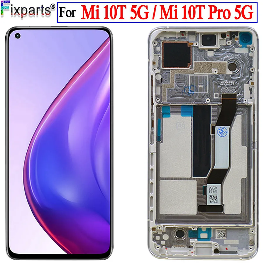 

6.67" Original For Xiaomi Mi 10T Pro LCD M2007J3 Touch Screen Display Digitizer Assambly For Xiaomi Mi 10T 5G LCD Redmi k30s LCD