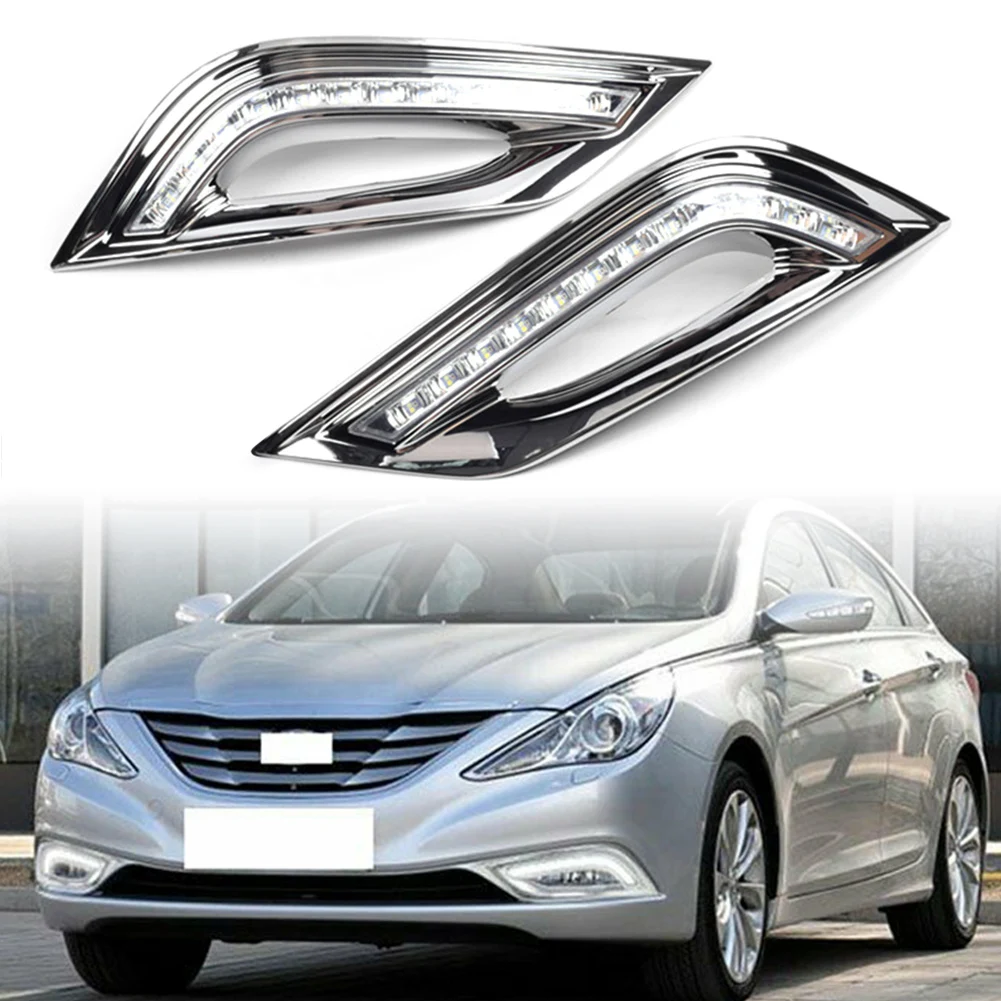 

Дневные хосветильник вые огни, 2 шт. светодиодный для Hyundai Sonata 2011 2012 2013 2014