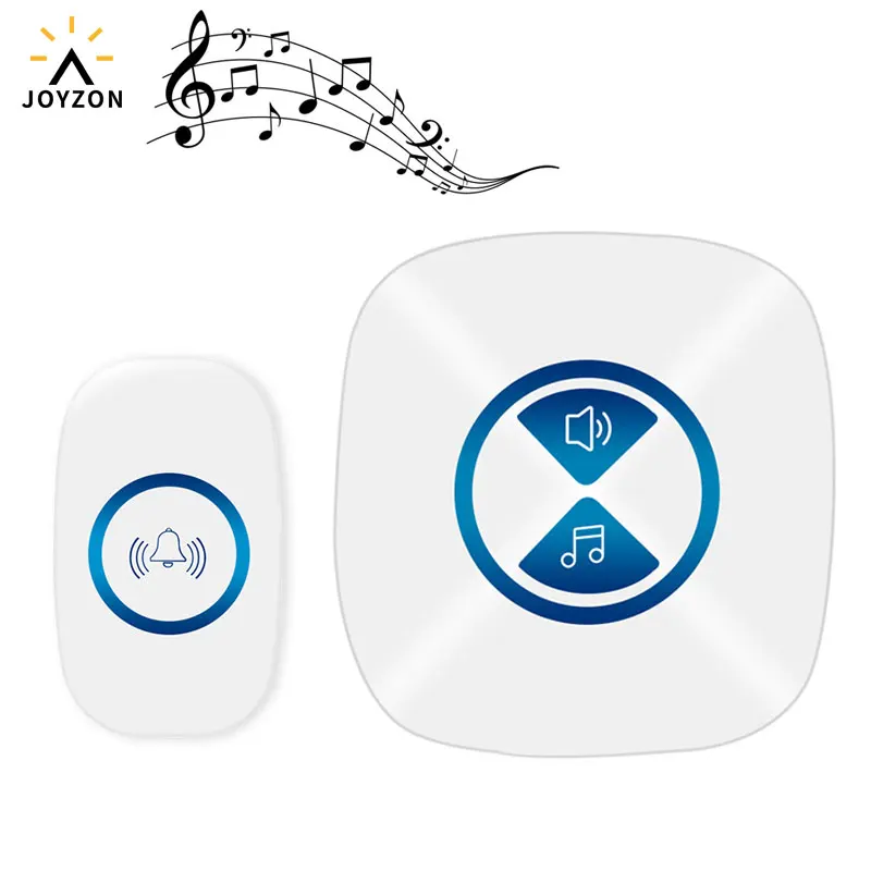 Высококачественный беспроводной водонепроницаемый дверной звонок 1 кнопка 2