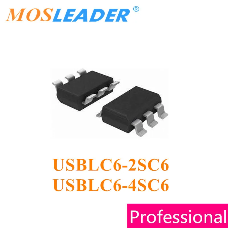 Mosleader Sot23-6 Usblc6 Usblc6-2 Usblc6-4 Made in China 1000pcs 3000pcs Usblc6-2sc6 Usblc6-4sc6