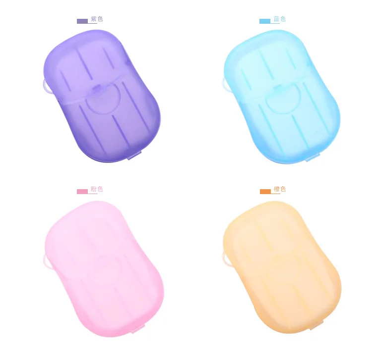 

20pc/bag Mini Disposable Washing Hand Soap Total 140pc Paper Foaming Box skincare Travel Convenient Makeup Removal For Nails