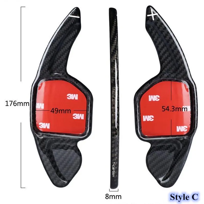 Автомобильный Стайлинг углеродное волокно рулевое колесо сдвиг весло