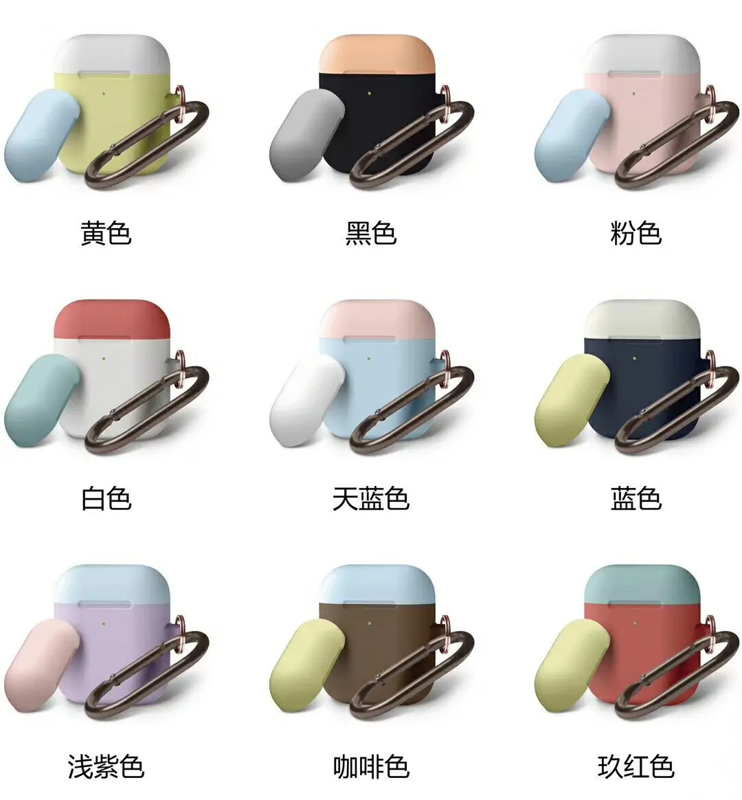 Силиконовый чехол s для Airpods 2nd защитный наушников Apple Airpods2 Air Pods 1 2 ударопрочный