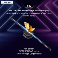 t40 3d fan hologram projector advertising display hologram fan holographic imaging lamp 3d display advertising logo light decor