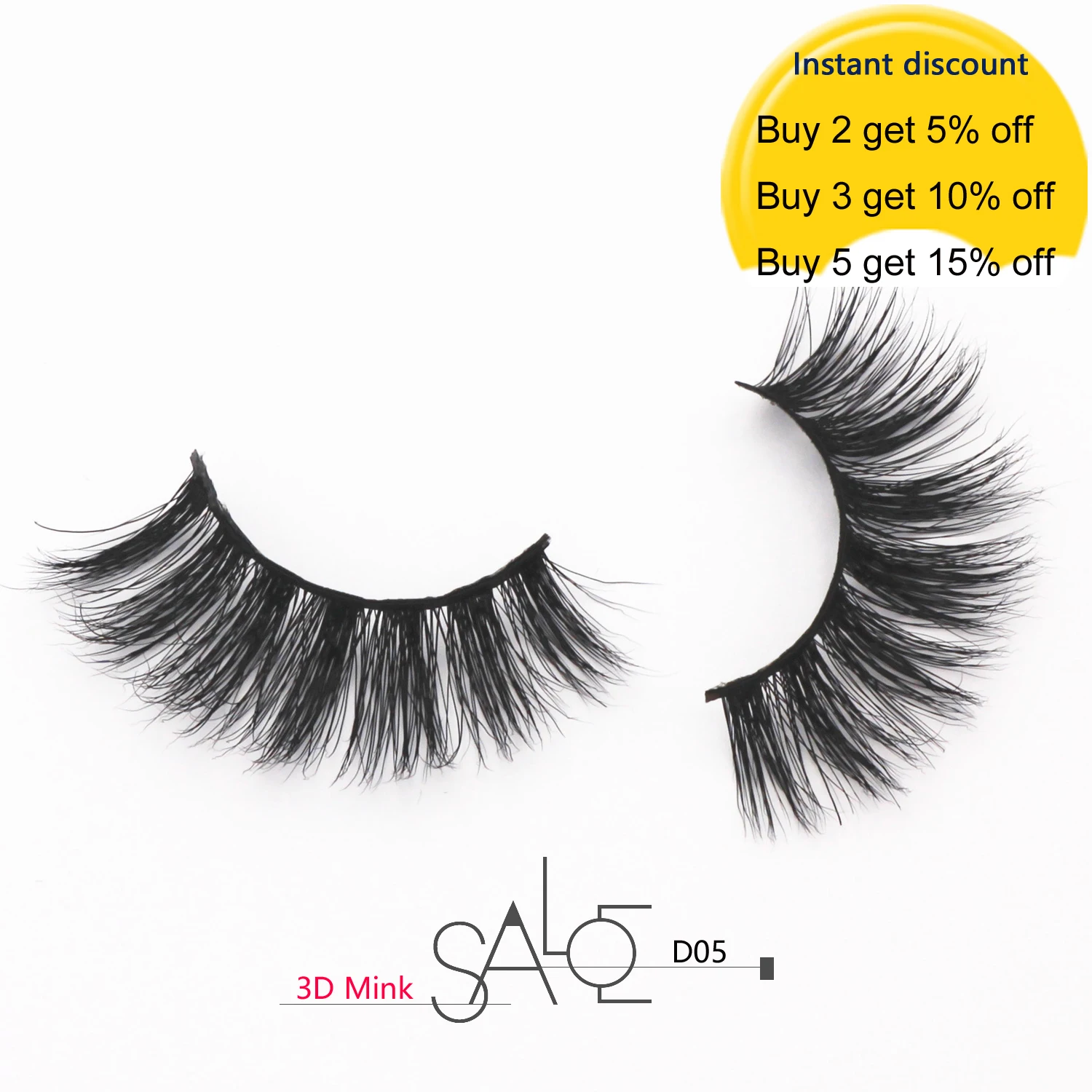 Накладные ресницы натуральные 100% Толстые ручной работы для наращивания