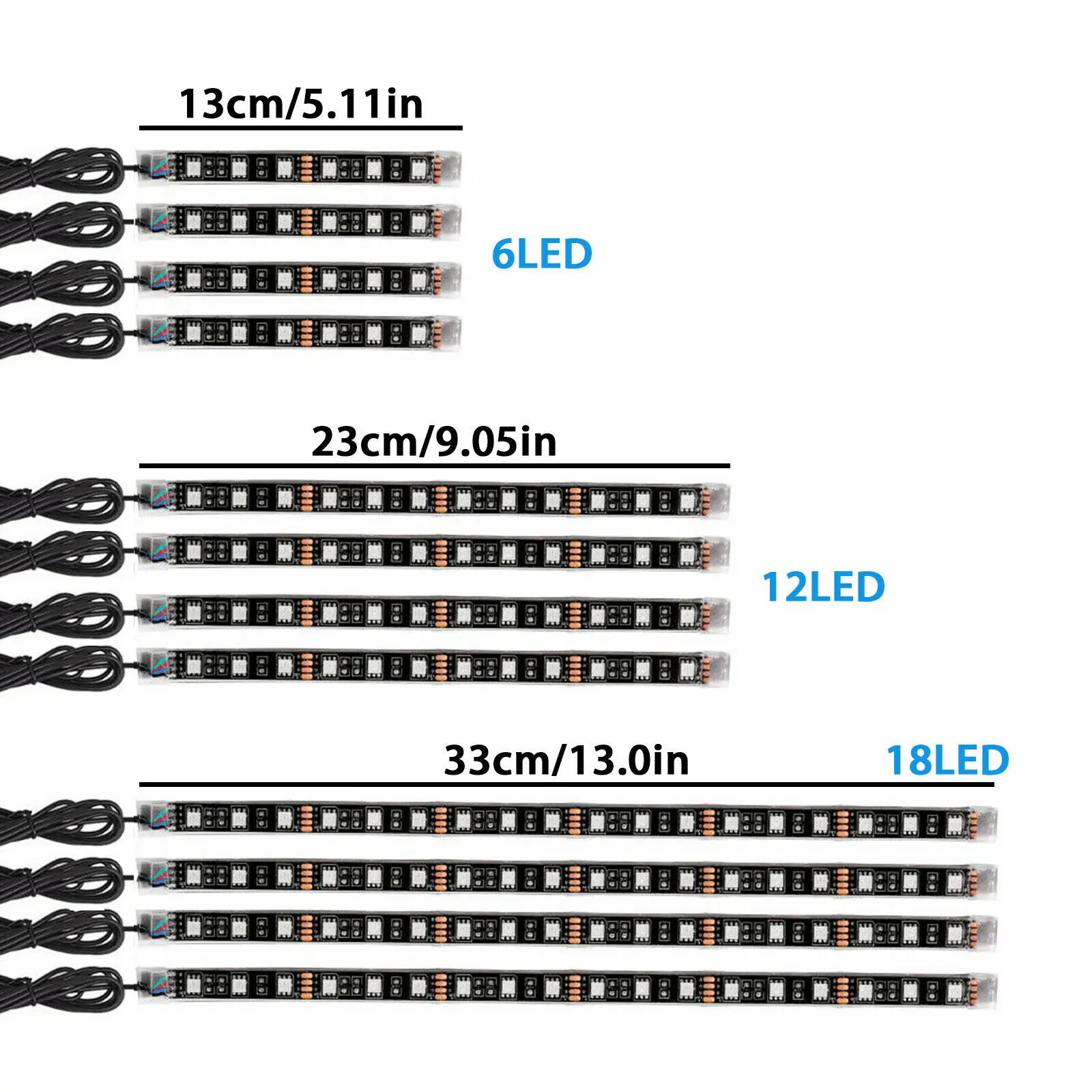 

DC12V RGB LED 100W 30 ft 144 LED IP68 High Quality With Control Switch