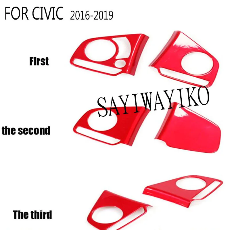 

Подходит для 16-19 Civic преобразования рулевого колеса украшение блестки ABS управления 39 точек