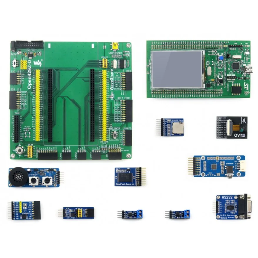 Waveshare Open429Z-D посылка B с 32F429IDISCOVERY STM32F429ZIT6 STM32 ARM Cortex M4 макетная плата+ 10 шт. комплекты модулей