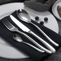 stainless steel cutlery set delicate household luxury gift tableware sets artistic couverts de table kitchen gadget sets kc50tz