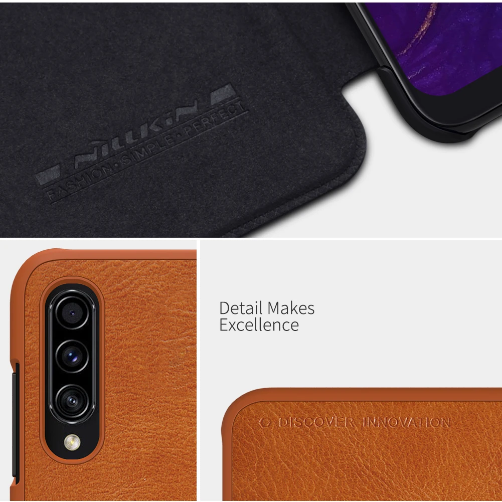 Nillkin Подлинная из искусственной кожи с откидной крышкой чехол для samsung Galaxy A10 A10s A20 A20e A30 A30s A40 A50 A50s A60 A70 M10 M20 M30 чехол s крышка