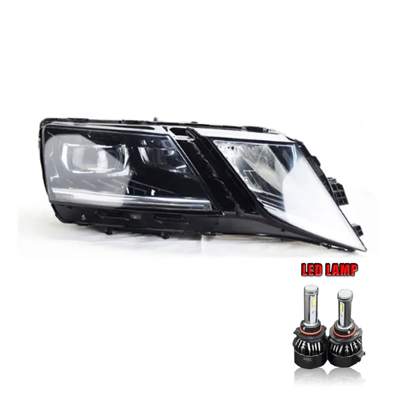 ALL LED version 2 шт. автомобильный стиль светодиодный фары для Skoda Octavia для Octavia Головной фонарь светодиодный DRL Объектив двойной луч H7 HID Xenon bi xenon объектив - Цвет: ALL LED version
